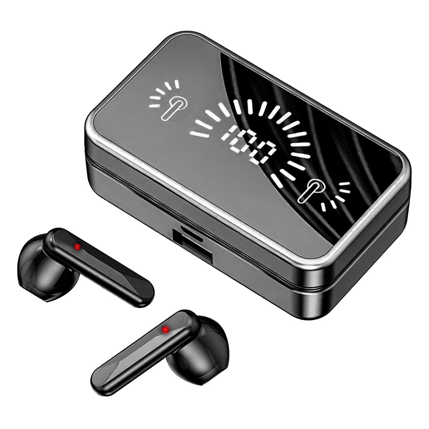 LJGelectro - 5.3 TWS Wireless Earbuds Touch Control Headphone in-Ear Earphone Headset w/ Charging Case Built-in Mic