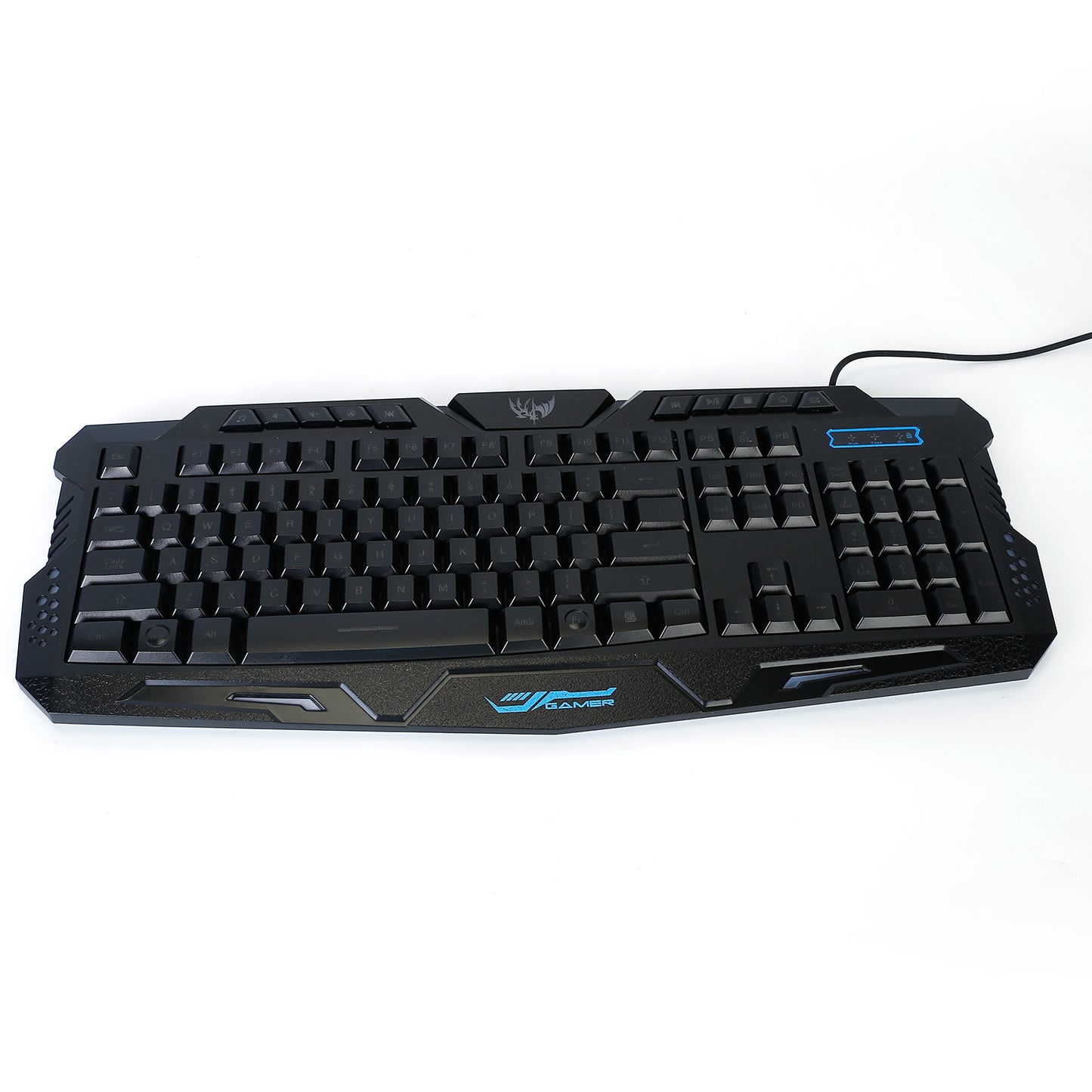 LJGelectro - 114-Key Wired Gaming Keyboard Mouse Set 3-Color Backlit Gaming Keyboard w/ RGB Colorful 1000 DPI Gaming Mouse