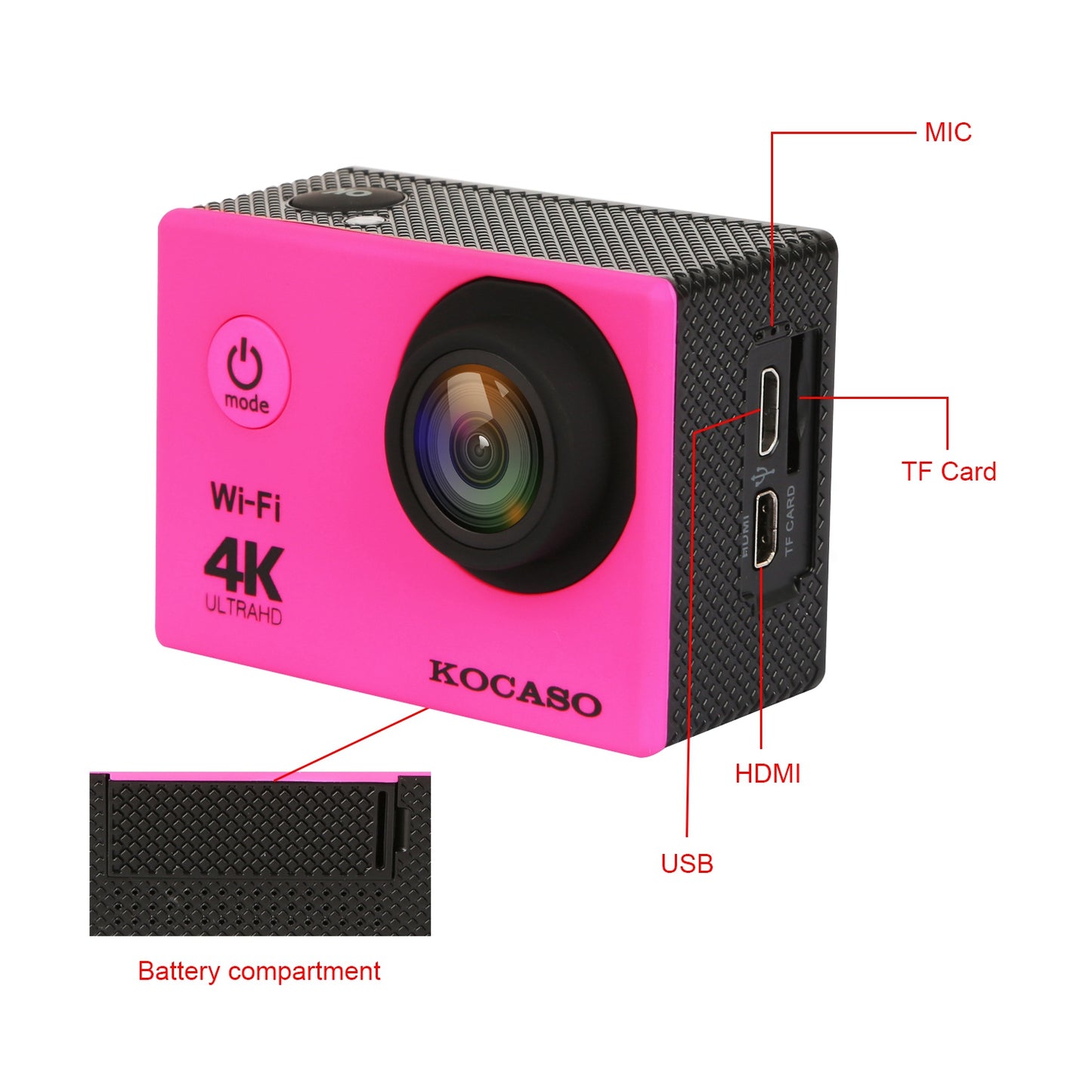 LJGelectro - 4K 6G+IR 170°Lens Action Camera