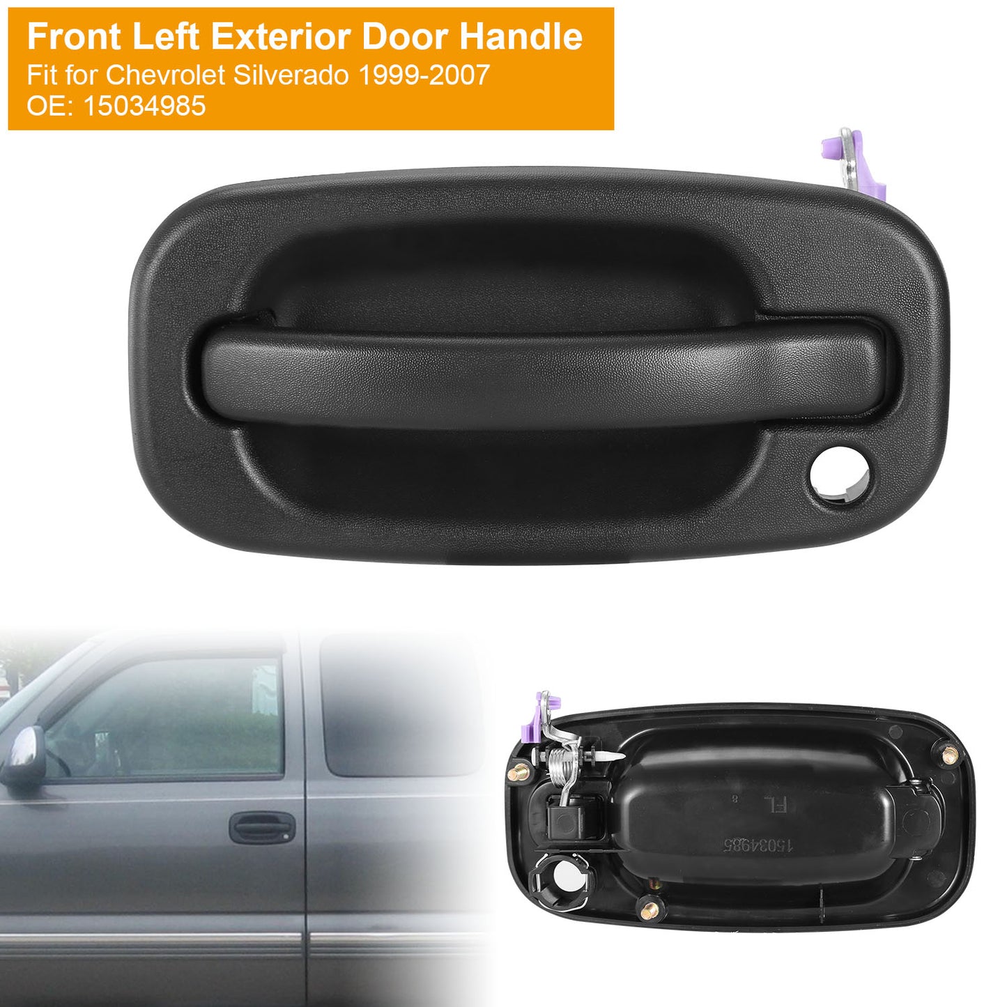 LJGelectro - For 1999-2007 Chevrolet Silverado Front Left Driver Side Handle Outside Exterior Door Handle