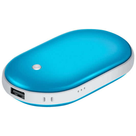 LJGelectro - Portable Hand Warmer 5000mAh Power Bank Rechargeable Pocket Warmer Double-Sided Heating Handwarmer