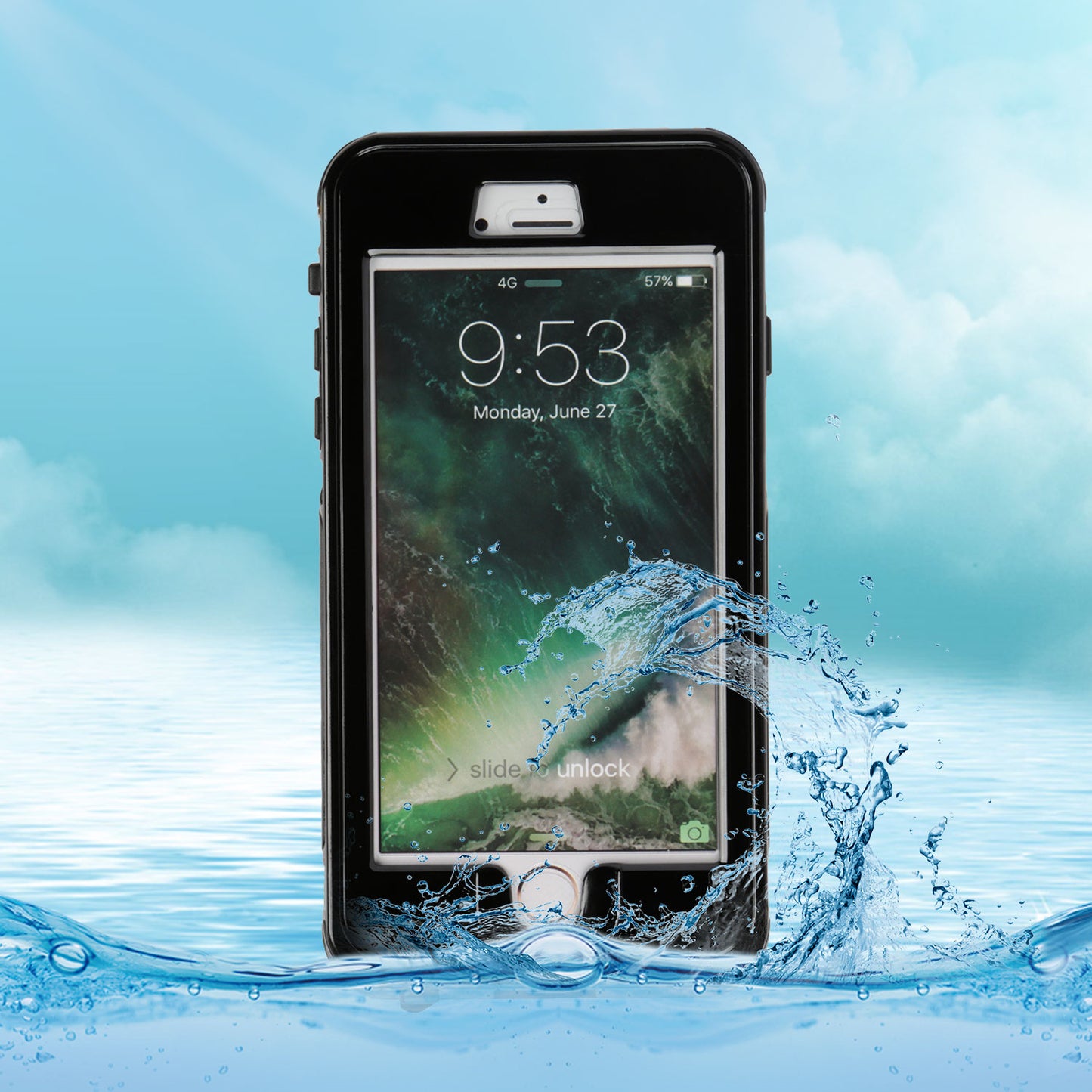 LJGelectro - Rugged Water-proof Hybrid Full Cover Case For iPhone 6 Plus