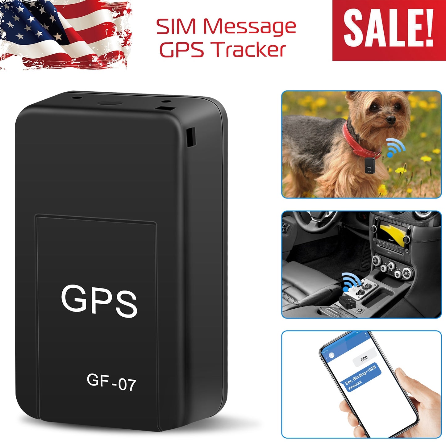 LJGelectro - GPS Tracker Magnetic GSM GPRS GPS Tracker Anti-theft Car Kids Tracking Locator Anti-lost Pets Tracking