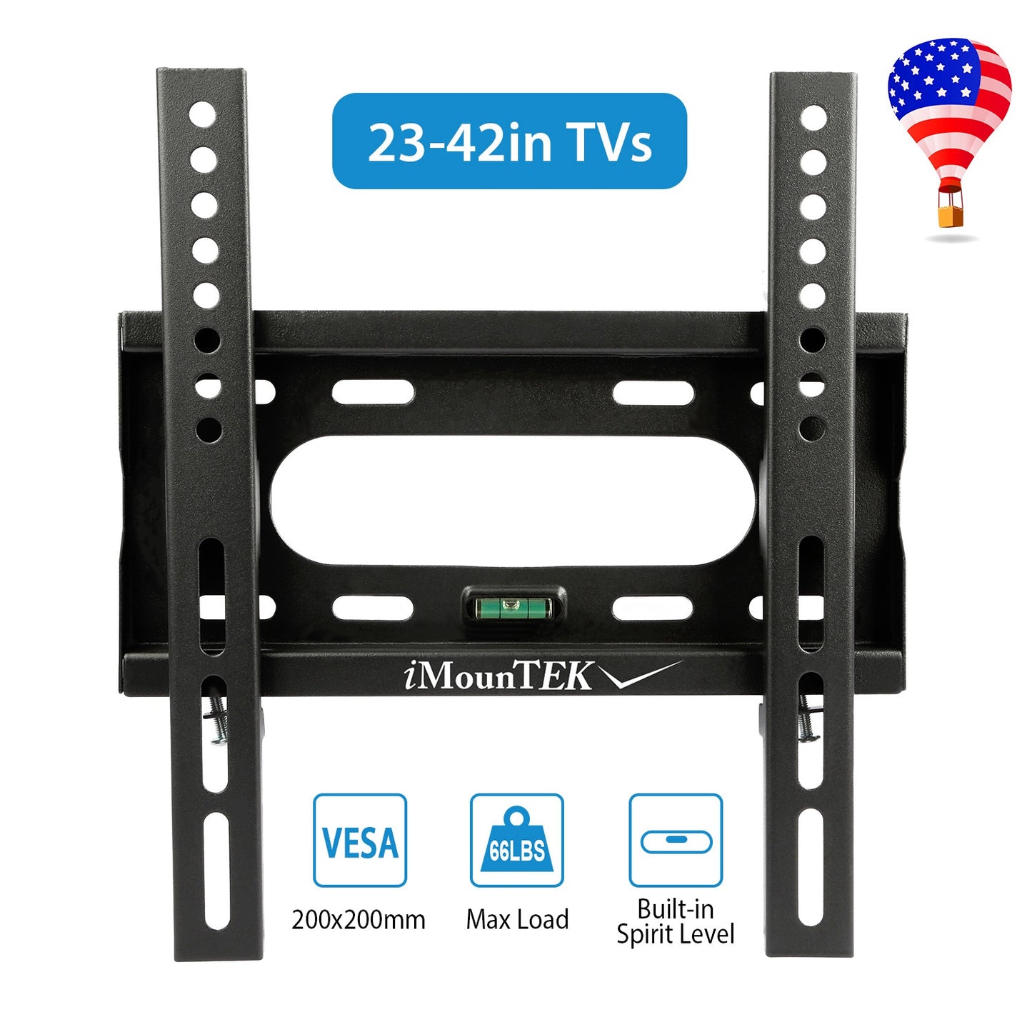 LJGelectro - TV Wall Mount Dual Arm TV Mount Bracket Max. VESA 200x200mm For 23-42 In TVs