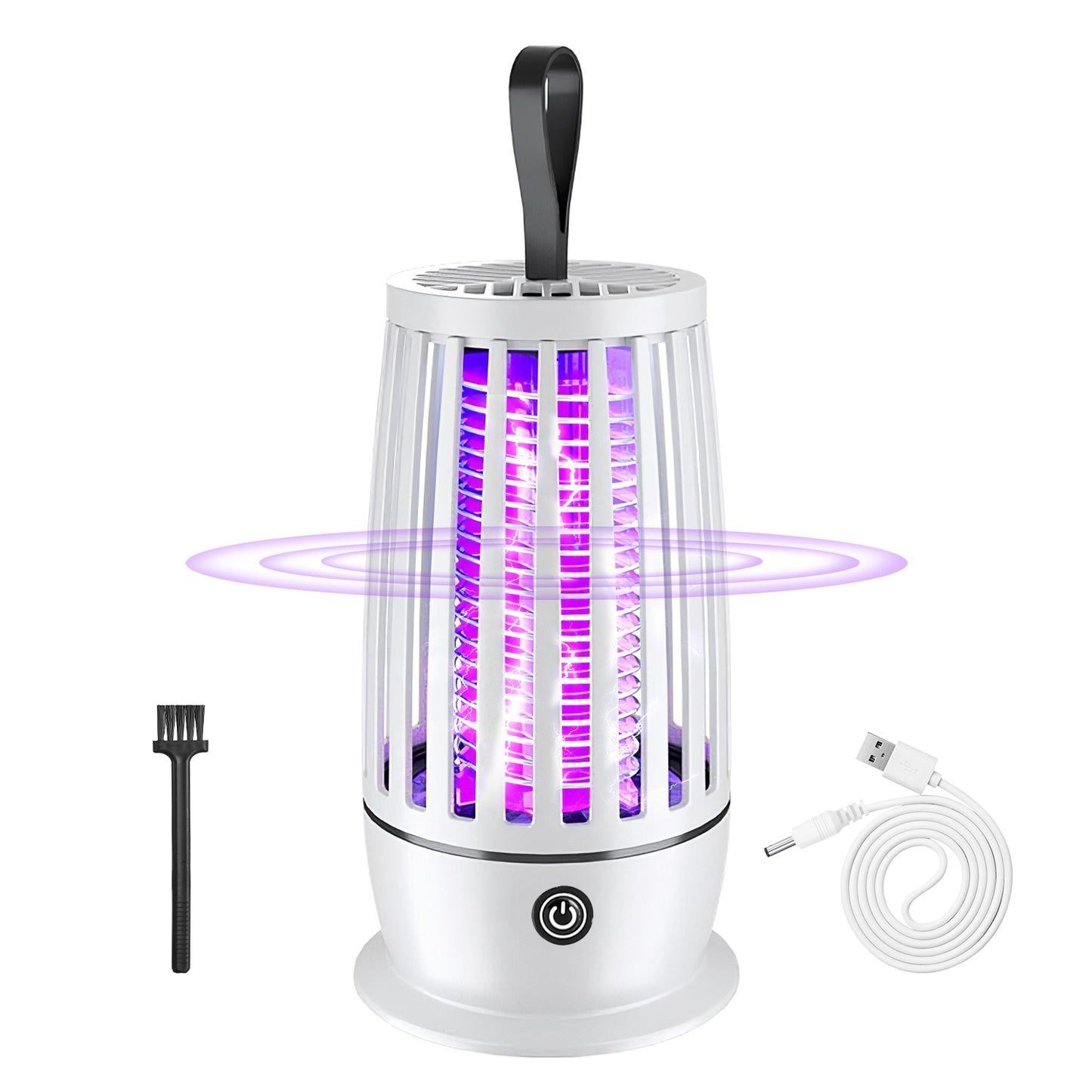 LJGelectro - Rechargeable Mosquito Killer Lamp Bug Zapper with Night Light Strap Mosquito Catcher with Max 1615Square Feet Range UV Light for Indoor Outdoor