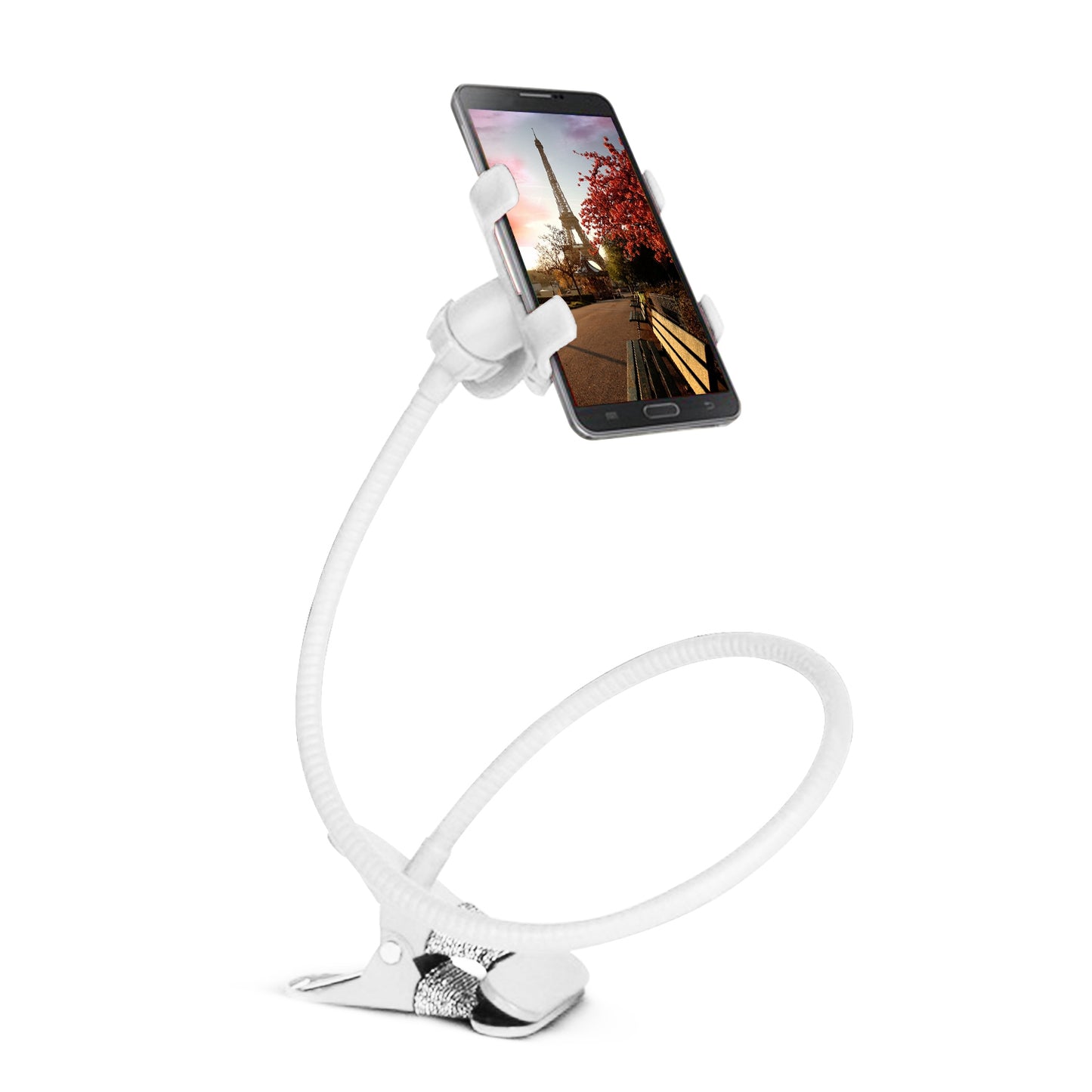 LJGelectro - iMounTEK Lazy Bracket 360° Rotation Gooseneck Clip Smartphone Holder iPhone XS/XS Max/XS/X Galaxy S10/S9+/S8 Google Nexus 6