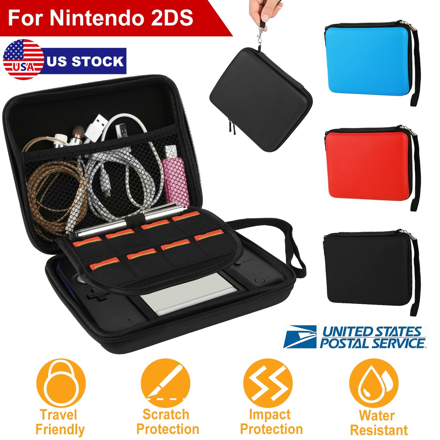 LJGelectro - Carrying Case for Nintendo Switch Protective EVA Hard Portable Carry Case Shell Pouch for Nintendo Switch Console & Accessories