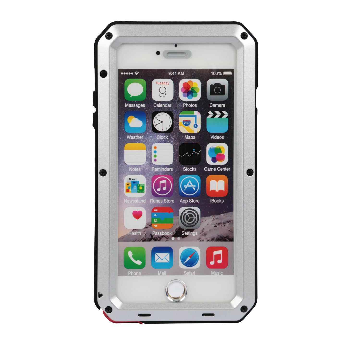 LJGelectro - Rugged Shock-Resistant Hybrid Full Cover Case For iPhone 6 Plus