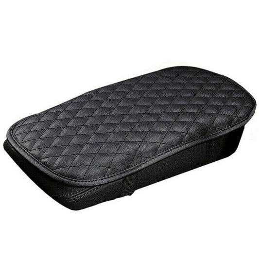 LJGelectro - Car Armrest Pad Cover PU Leather Auto Center Console Seat Box Cover Protector Car Accessories Armrest Cushion Pad Fit For Vehicle SUV Truck Car