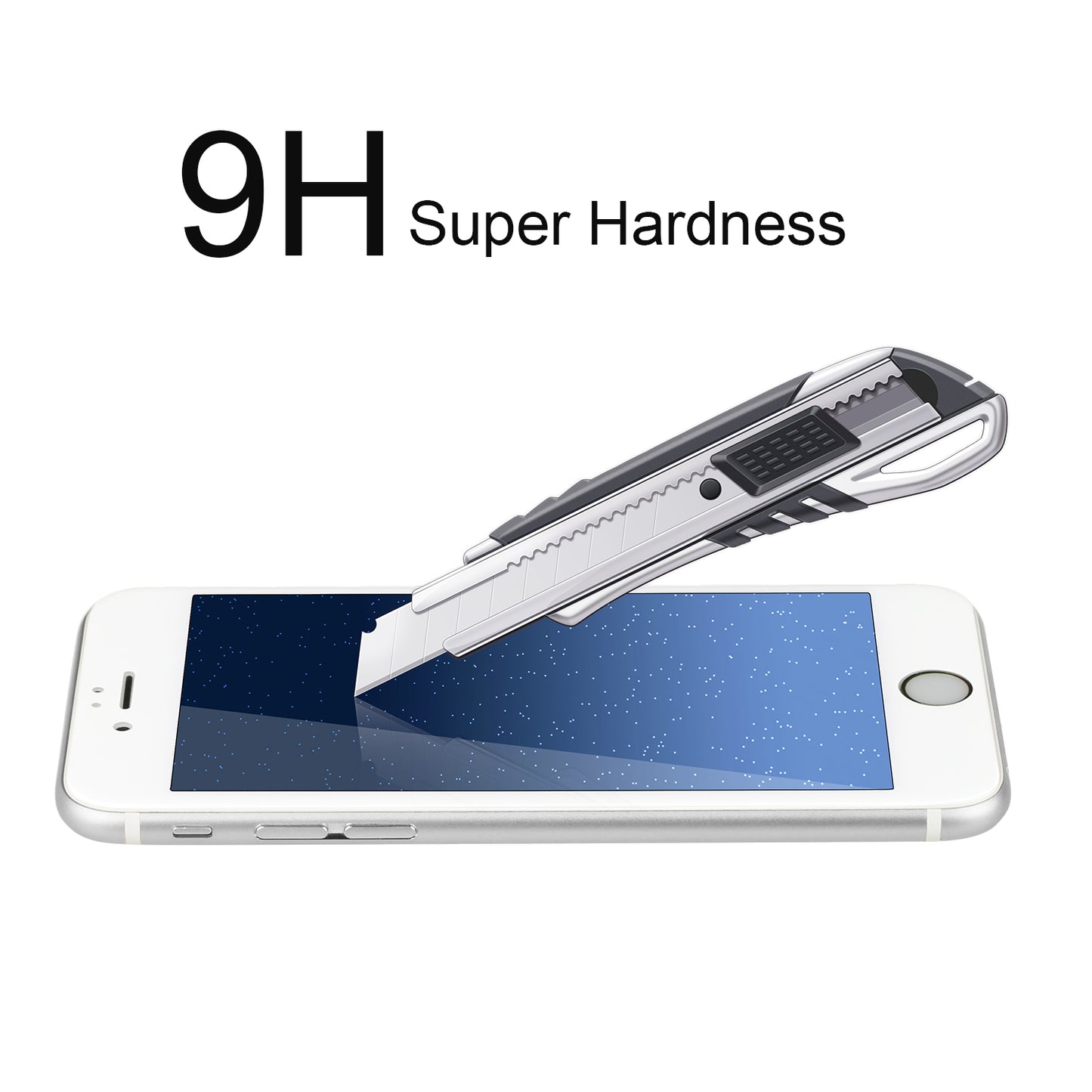 LJGelectro - 3D Curved Tempered Glass Full Cover Screen Protector for Apple iPhone 6