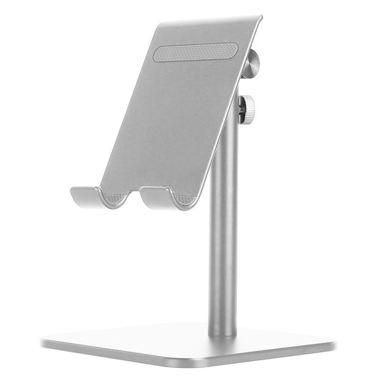 LJGelectro - Adjustable Cell Phone Tablet Stand Desktop Holder Mount Bracket Dock Fit for iPad Kindle iPhone Aluminum Alloy