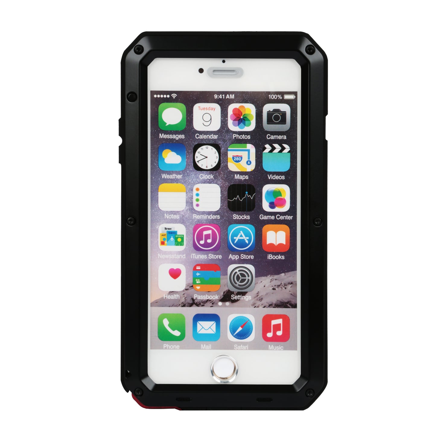 LJGelectro - Rugged Shock-Resistant Hybrid Full Cover Case For iPhone 6 Plus