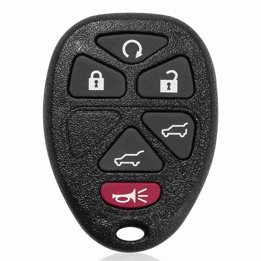 LJGelectro - CA_ChevyKeylessRemote(2Pcs)_GPCT15052 Keyless Entry Car Key Remote Key Fob Case Button Pad Replacement for TAHOE Chevy 2007-2014 OUC60270 OUC60221