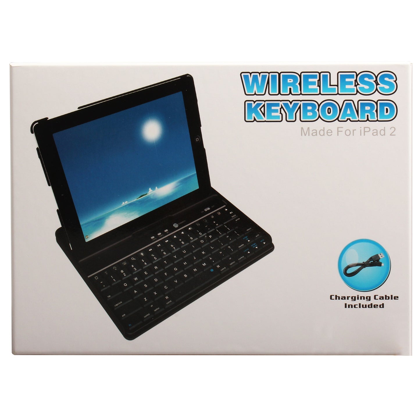 LJGelectro - Wireless Keyboard Case Cover for iPad2, black