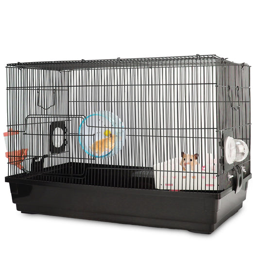 LJGelectro - 2-Tier Hamster Cage Small Animal Critter House Habitat Cage Hamster Playpen for Pet Rat Mice Hamster