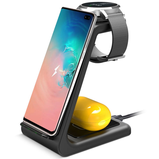 LJGelectro - 15W 3 in 1 Wireless Charger Dock Fast Charging Station Stand Holder Fit for iPhone 13/12/11/XS Apple Watch Series 7/6/5/4/3/2/1 AirPods 2 AirPods Pro