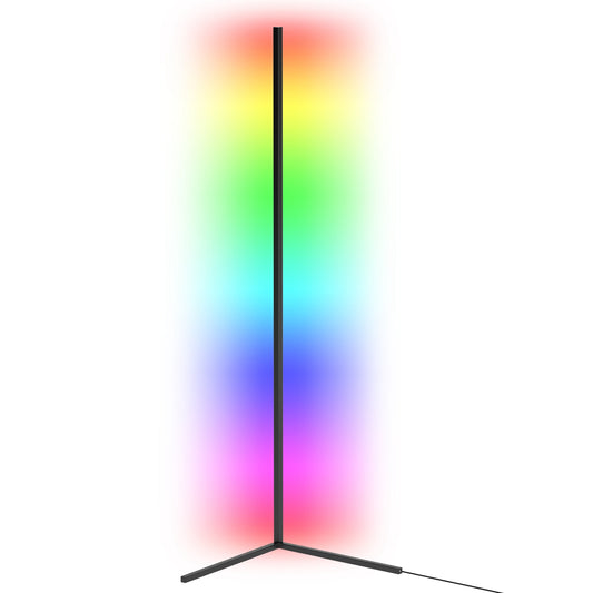 LJGelectro - 56in Floor Lamp Light LED Standing Lamp Remote Control Dimmable Color Changing Mood Light