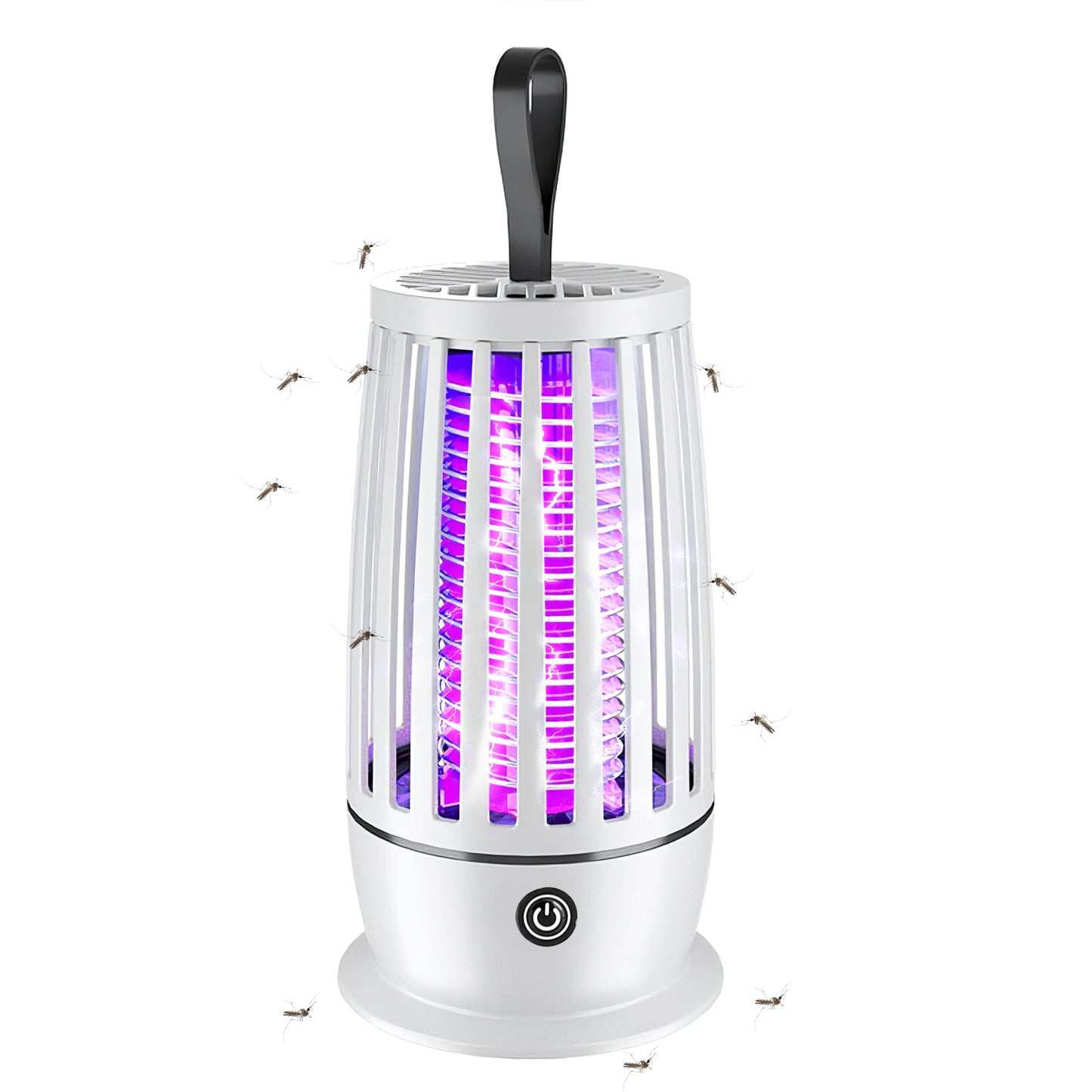 LJGelectro - Rechargeable Mosquito Killer Lamp Bug Zapper with Night Light Strap Mosquito Catcher with Max 1615Square Feet Range UV Light for Indoor Outdoor