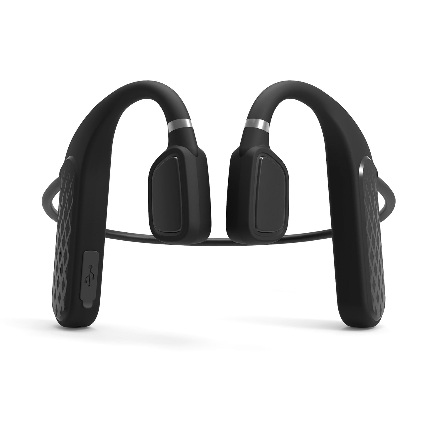 LJGelectro - Wireless V5.1 Bone Conduction Earphones Open-Ear Wireless Headsets Music Sport Wireless Open Hook Earphone w/ Sensitive Mic For Business Driving