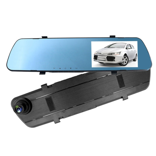 LJGelectro - 1080P Car DVR 4.3in Camera Dash Cam Camcorder Camera Recorder with 140° Angle Loop Recording Motion Detection Picture-in-Picture Display G-sensor