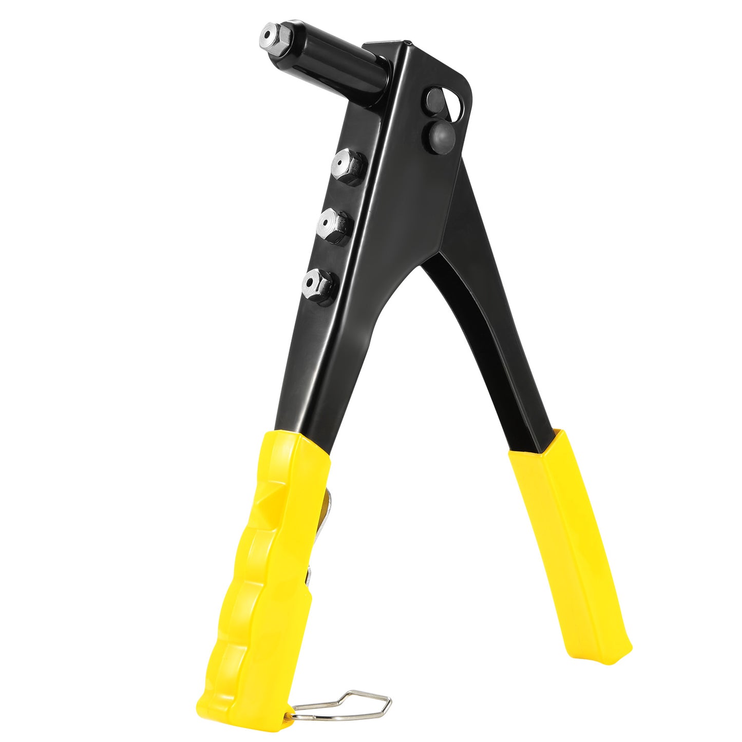 LJGelectro - Hand Riveter Pop Rivet Gun 9.5inches Heavy Duty 4 Different Nozzles 1 Wrench Included Riveting Tool