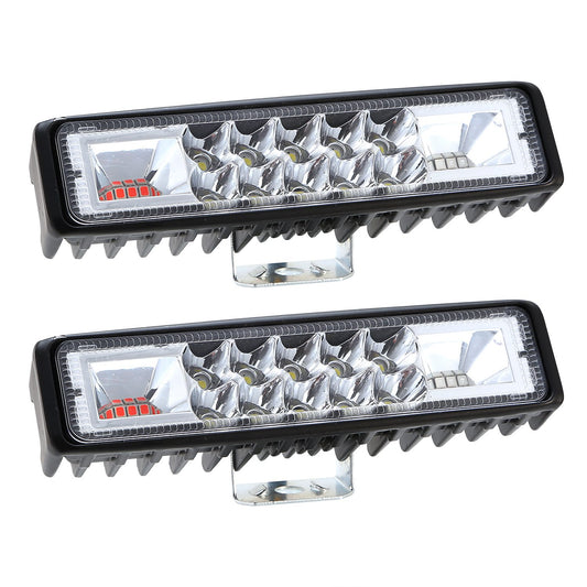 LJGelectro - 6" LED Light Bar 160W 5000lm Offroad Driving Spot Lights Work Light Pods IP67 Waterproof Fog Light Spot Flood Beam for Jeep Trailer Truck Bus Boat 2P