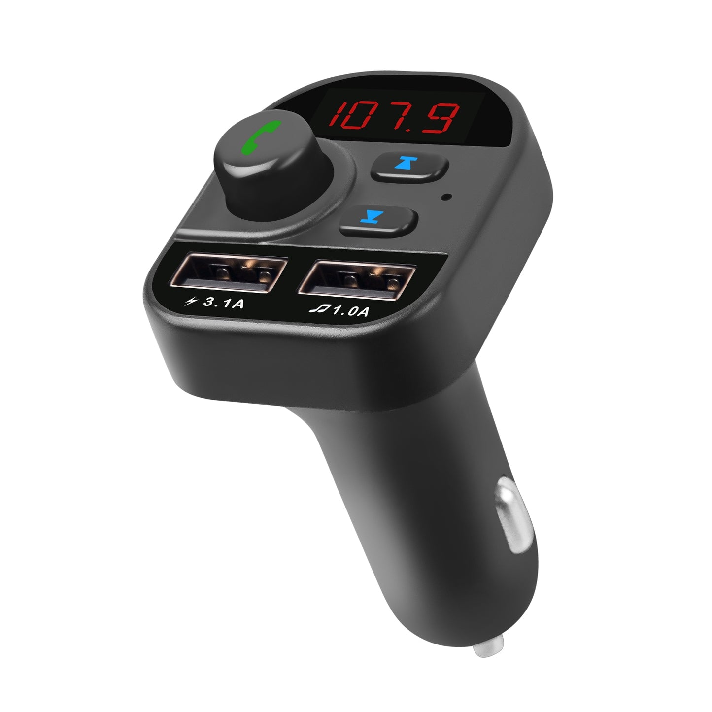 LJGelectro - Car Wireless V5.1 FM Transmitter Dual USB Charge Hands-free Call Car MP3 Player TF Card USB Disk Reading