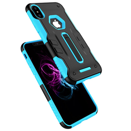 LJGelectro - Rugged Phone Case for iPhone X Drop-protection Phone Case with Kickstand Heavy Duty Dual Layers Phone Protective Cover