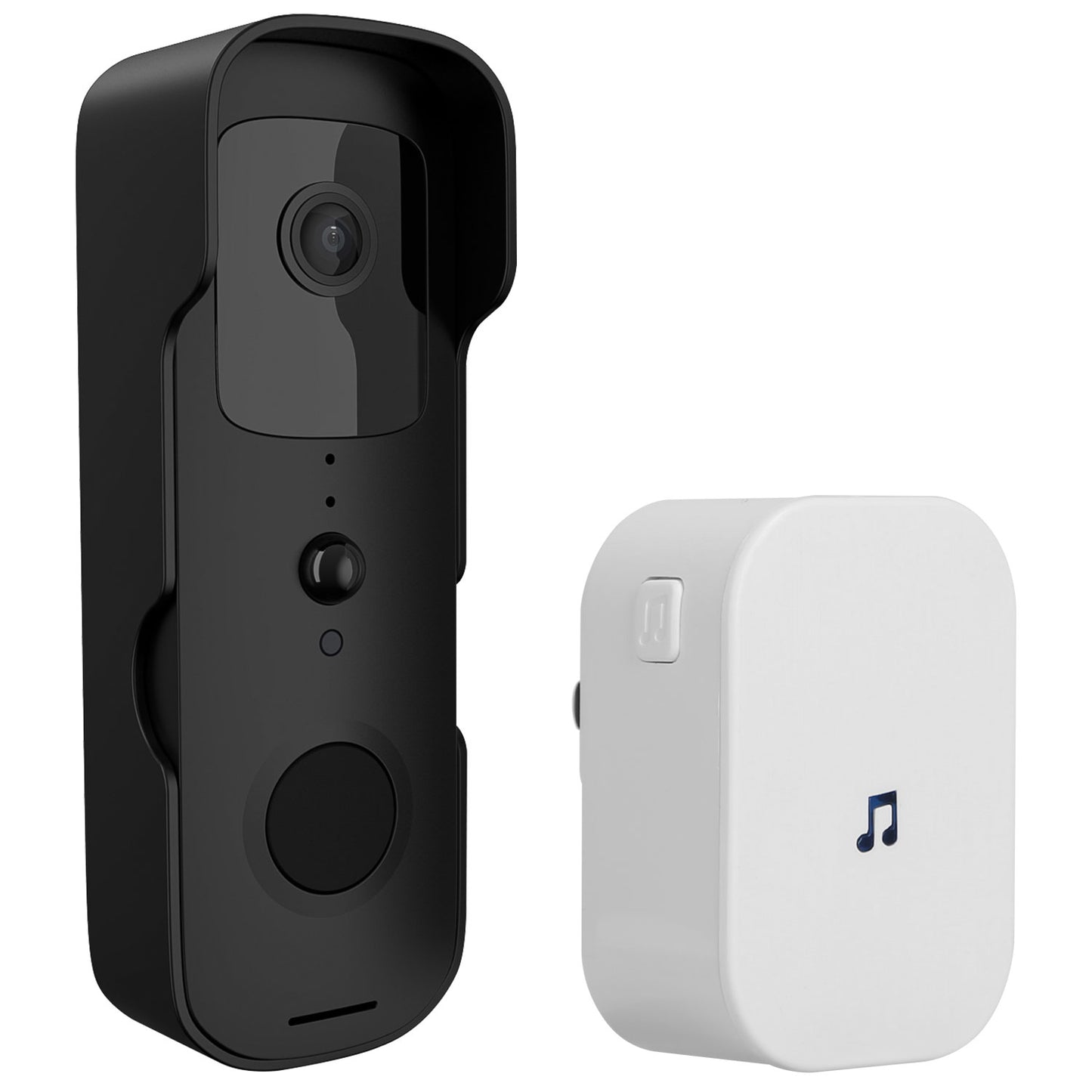 LJGelectro - Wireless Smart Wi-Fi Video Doorbell Security Phone Doorbell Intercom Camera Two Way Audio Night Vision Compatible with Alexa Google Assistant