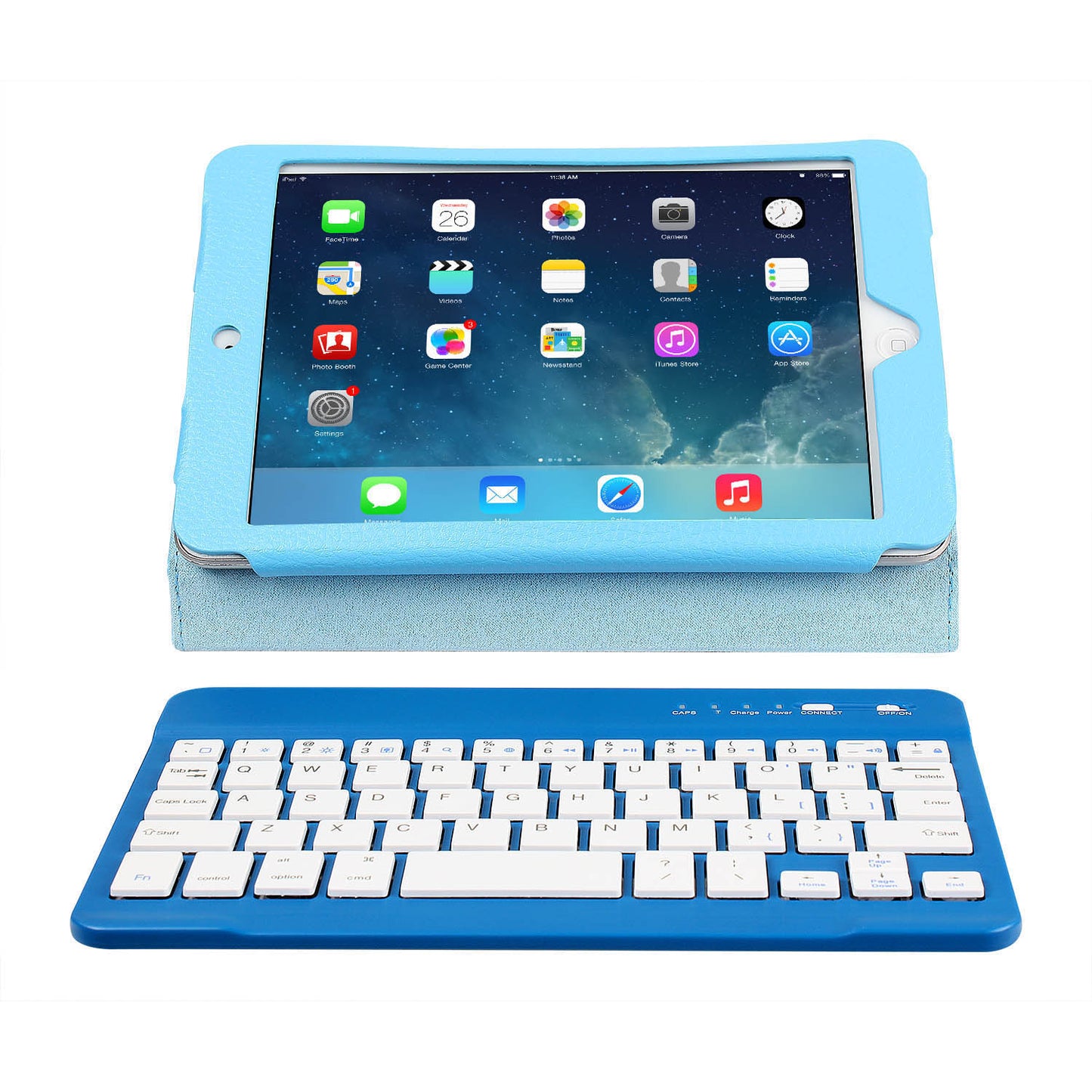 LJGelectro - Wireless Keyboard Case for iPad Mini and Mini2