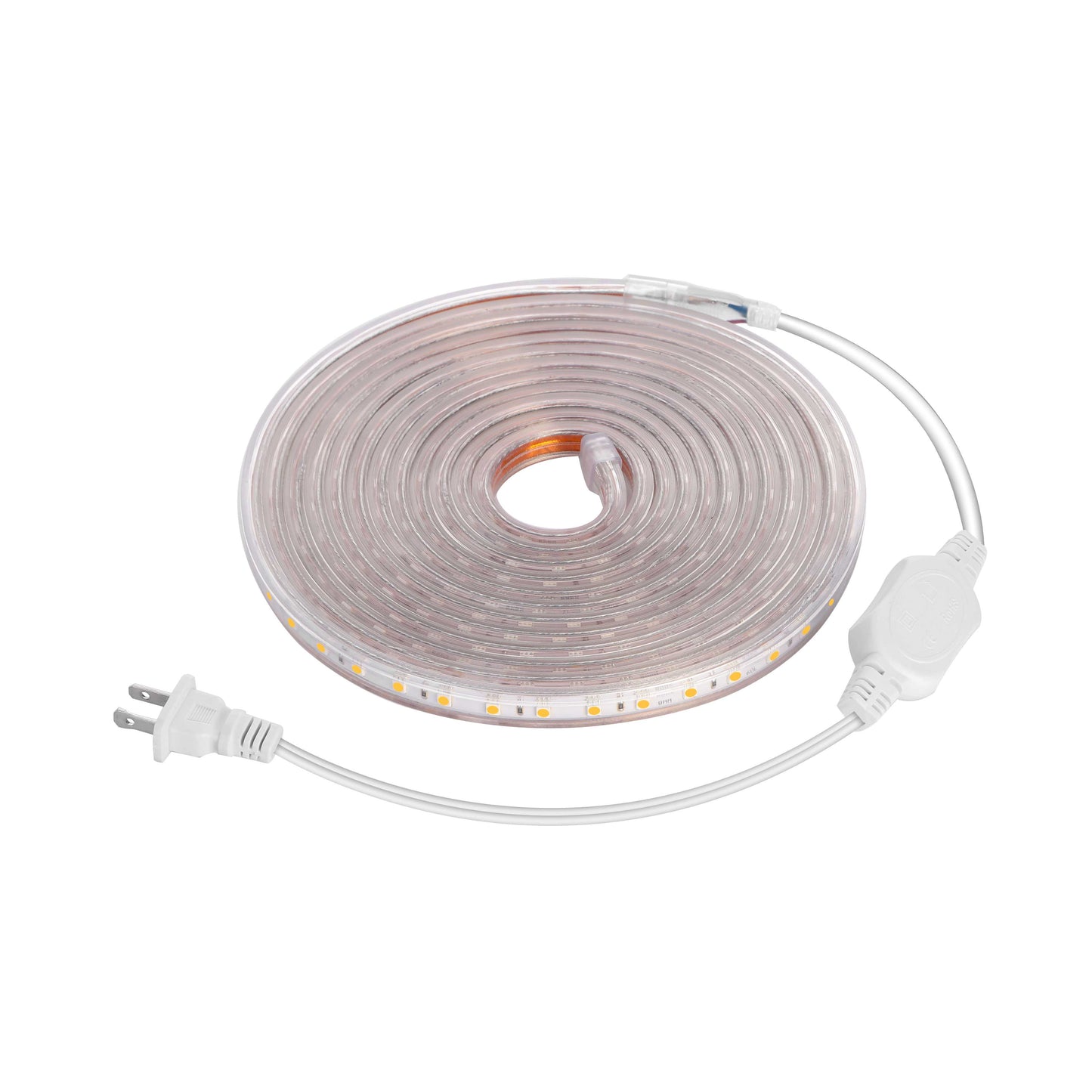 LJGelectro - 32.8ft/10m LED Strip Light 110V IP65 Waterproof 2500LM Dimmable Rope Light SMD 5050 6000K Cold White Warm