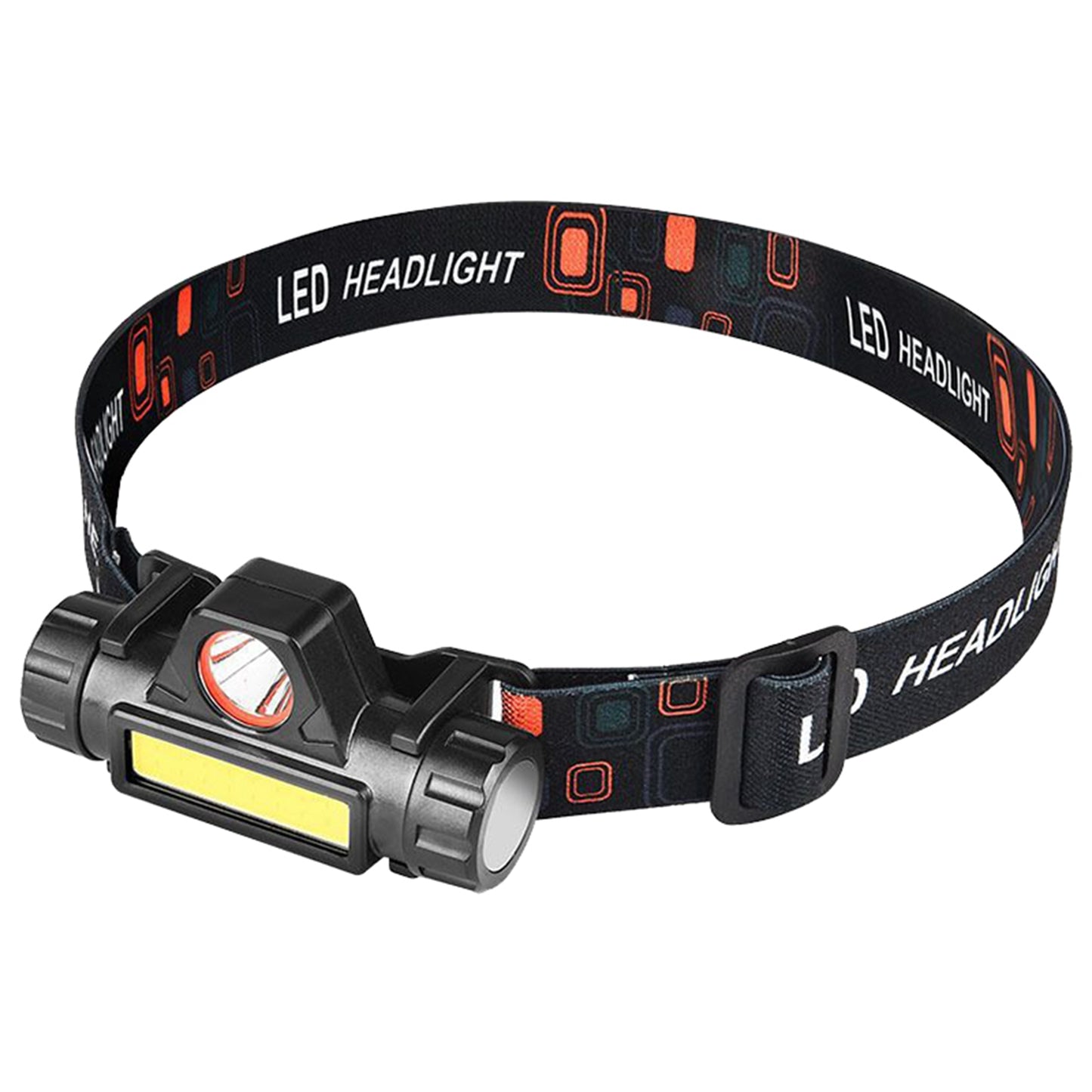 LJGelectro - 2 Packs Rechargeable Headlamp IPX4 Waterproof Headlight Flashlight Hand-free Head Torch for Fishing Camping Hiking Running