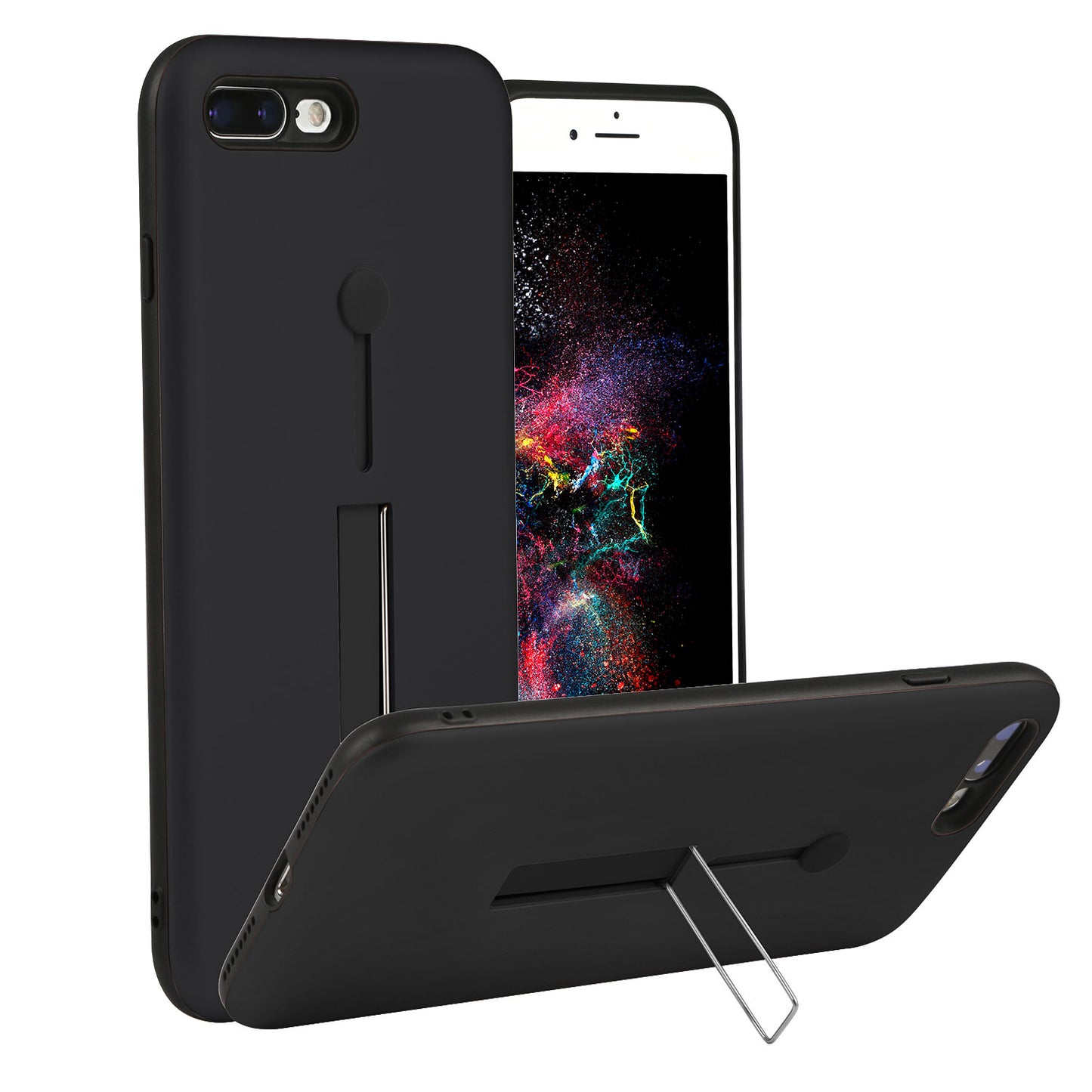 LJGelectro - Rugged Slim Snap-on iPhone 8 Plus Case with Stand