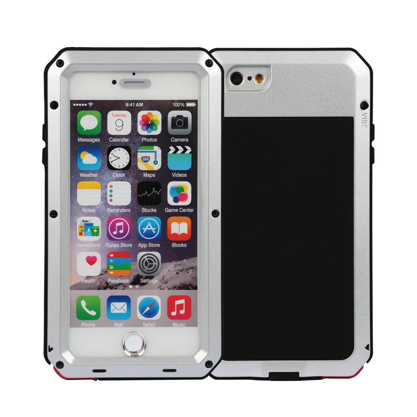 LJGelectro - Rugged Shock-Resistant Hybrid Full Cover Case For iPhone 6 Plus