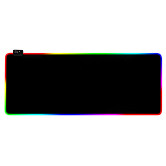 LJGelectro - Large LED Gaming Mouse Pad RGB Computer Keyboard Mouse Mat w/ 10 Light Modes Non-Slip Rubber Base for Game Office