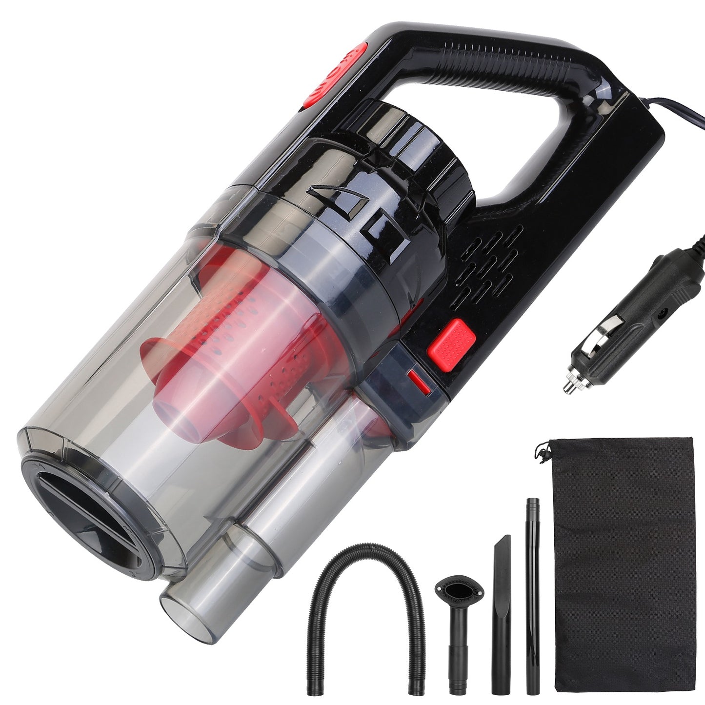 LJGelectro - Handheld Car Vacuum Cleaner 120W 7000PA DC 12-14V Car Auto Home Duster Wet Dry Powerful Suction with Accessory Kit