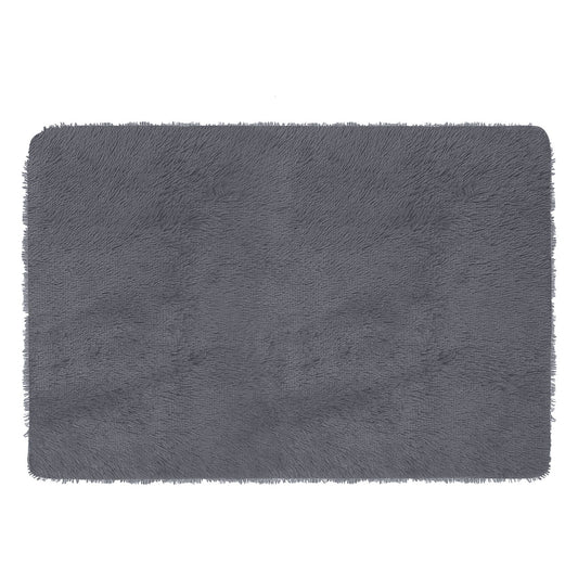 LJGelectro - Fluffy Bedroom Rug 4’ x 2.6’ Anti-Skid Shaggy Area Rug Decorative Floor Carpet Mat for Nursery Bedroom Living Room