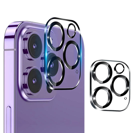 LJGelectro - 2Packs Ultra HD Camera Lens Protectors 9H Hardness Tempered Glass Camera Lens Protectors Fit for iPhone 14/14Plus/14Pro/14Pro Max/13/13Pro/13Max/12/12