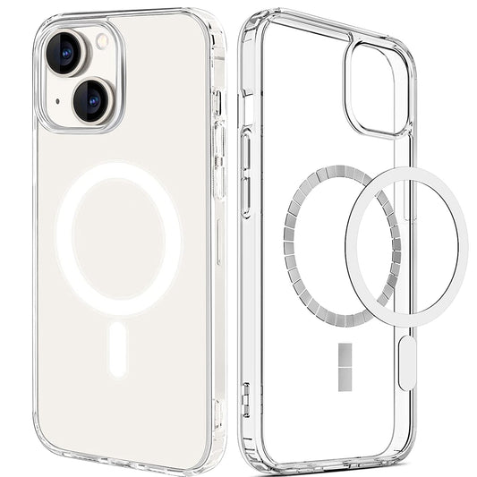 LJGelectro - Magnetic Clear Phone Case Shockproof Transparent Phone Cover with Strong Magnet Absorption MagSafe Fit for iPhone 14/14Plus/14Pro/14Pro Max/13/13Pro/1