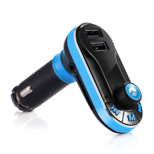 LJGelectro - Car Wireless FM Transmitter Dual USB Charger Hands-free Call MP3 Player Aux-in LED Display Remote Controller