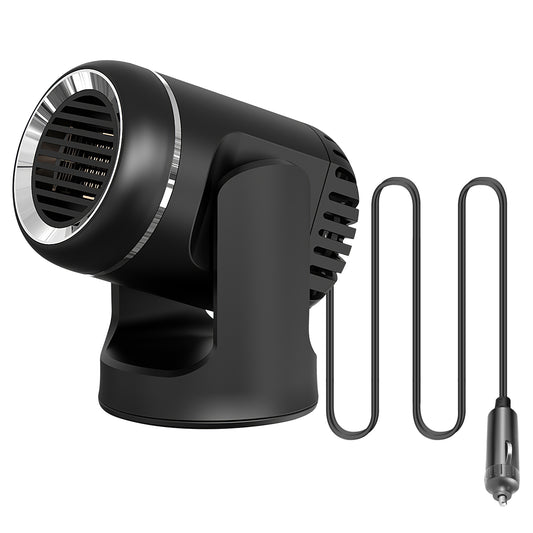 LJGelectro - 12V 120W Portable Car Heater 2 In 1 Heating Cooling Fan Rotatable Demister Defroster with 4.92ft Cord