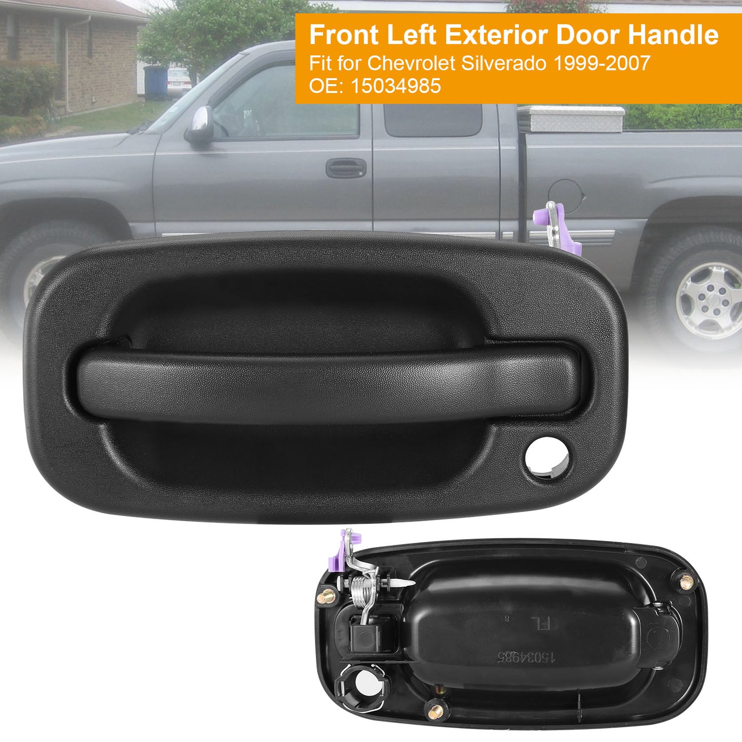 LJGelectro - For 1999-2007 Chevrolet Silverado Front Left Driver Side Handle Outside Exterior Door Handle