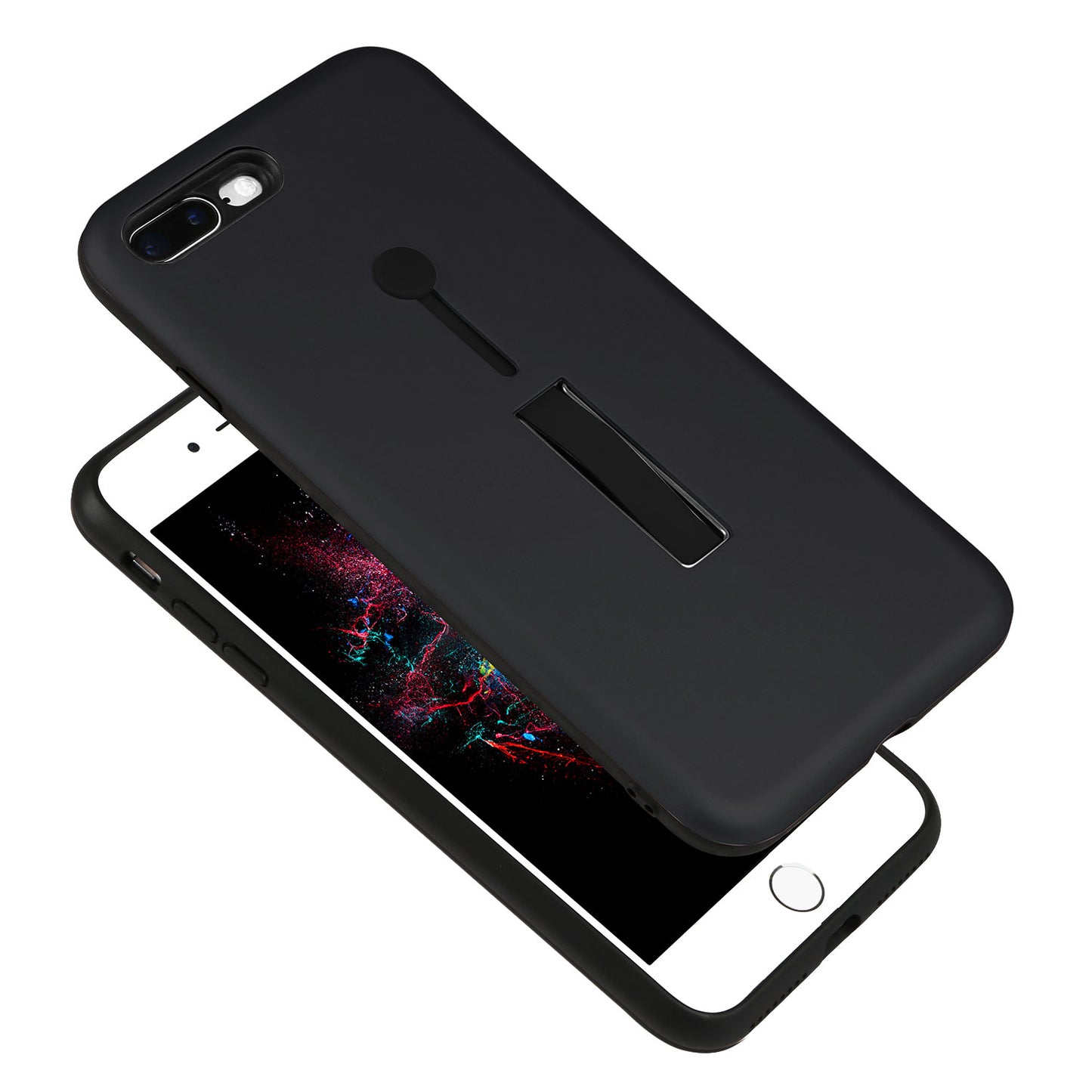 LJGelectro - Rugged Slim Snap-on iPhone 8 Plus Case with Stand