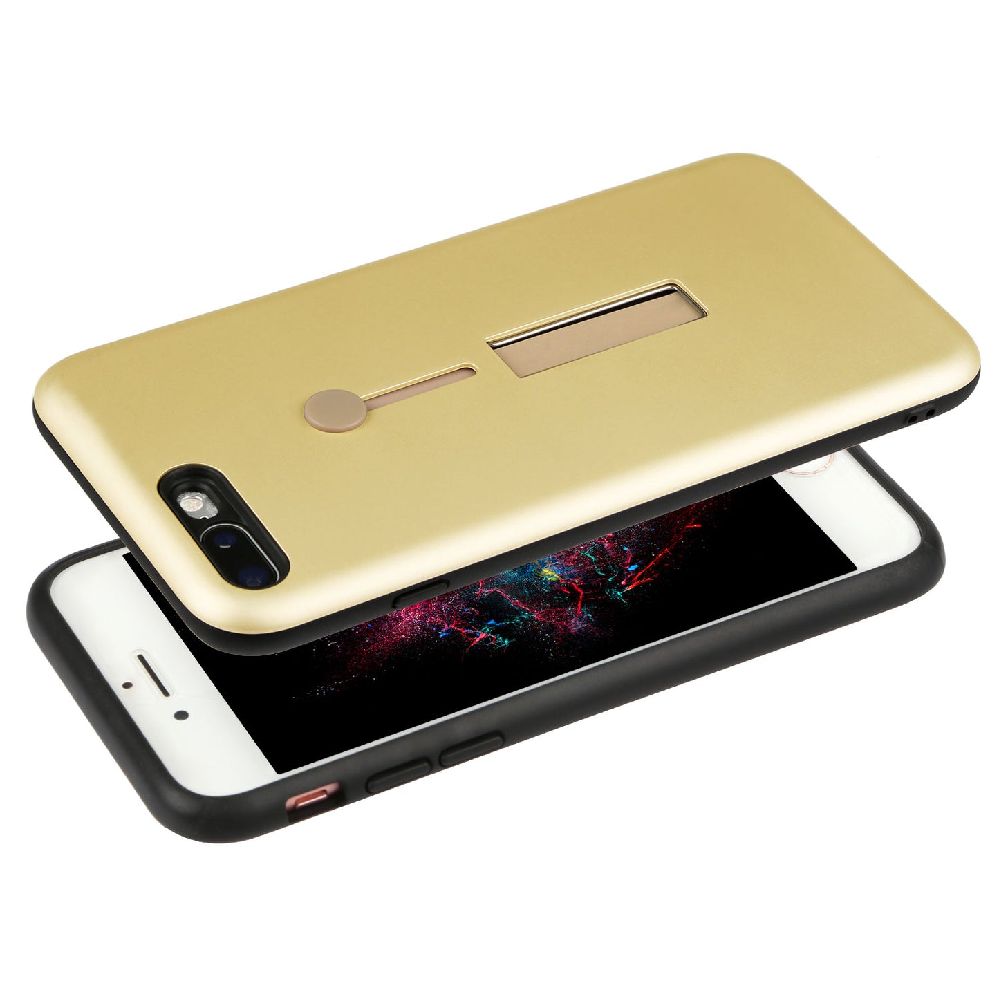 LJGelectro - Rugged Slim Snap-on iPhone 8 Plus Case with Stand