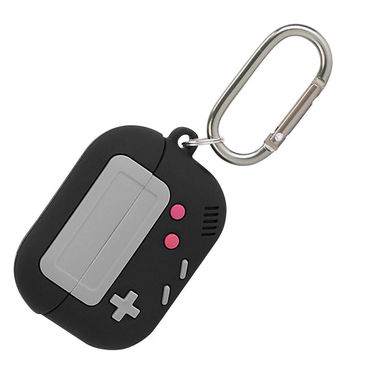 LJGelectro - Silicone Protective Case Fit for Airpod Pro Full Protective Cover Shock-Absorbing Soft Silicone Case w/ Carabiner