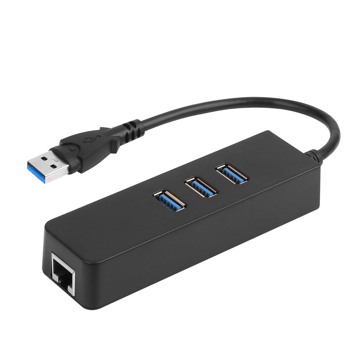 LJGelectro - 3 Ports USB 3.0 Hub Gigabit Ethernet Adapter 10/100/1000 Mbps Converter LAN RJ45 Wired USB Network Adapter