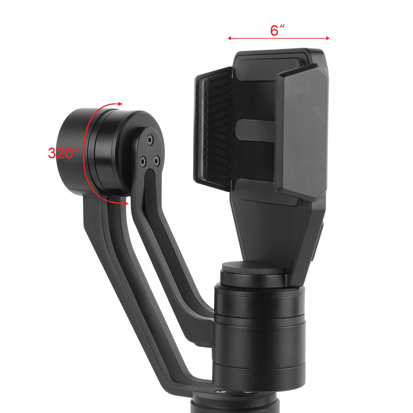 LJGelectro - 3-Axis Handheld Gimbal Stabilizer for Smartphones up to 6”