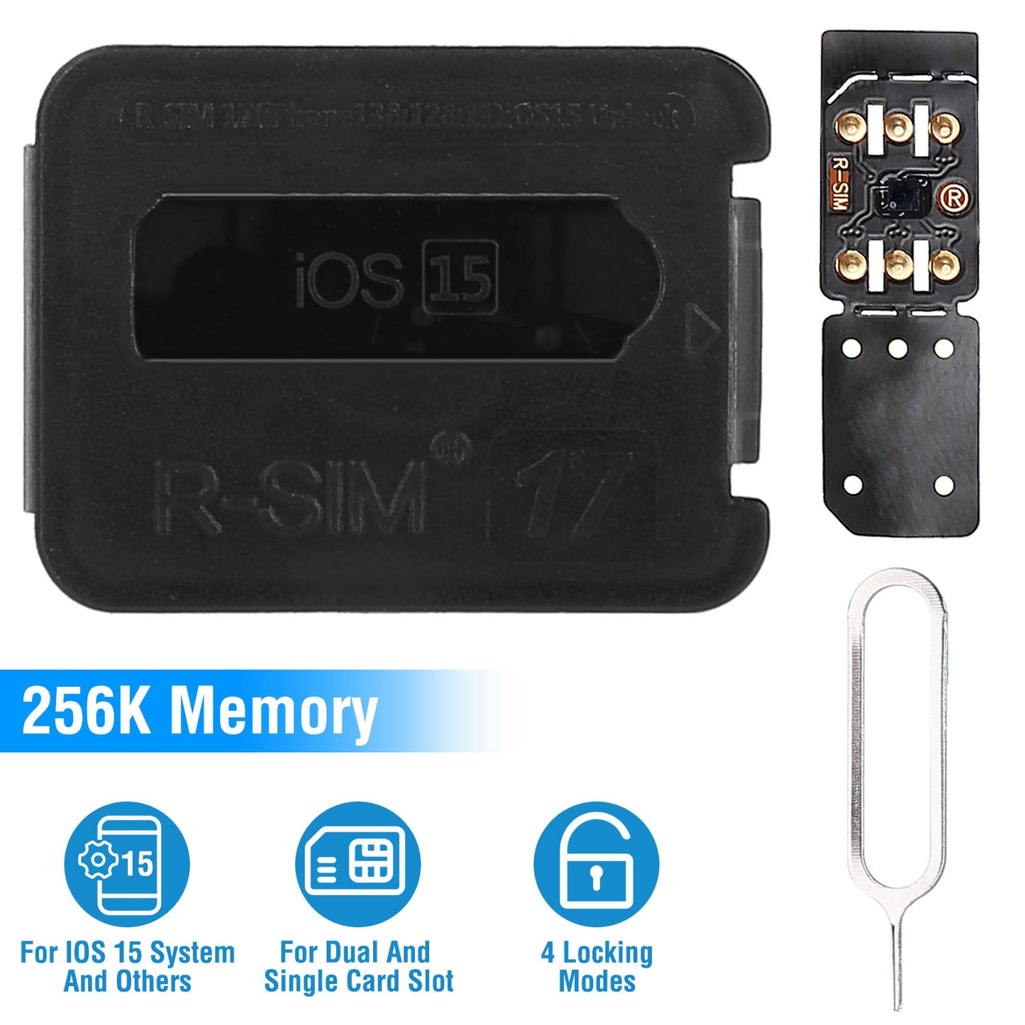 LJGelectro - R-SIM17 Nano Unlock RSIM Card Fit for iPhone 13 12 11 Pro Max XR X 8 7 iOS15