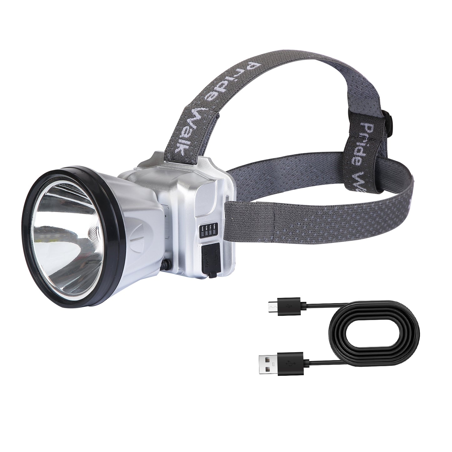 LJGelectro - Rechargeable Headlamp High Power Headlight Torch Flashlight with Motion Sensor 3 Light Modes for Fishing Running Camping Hiking