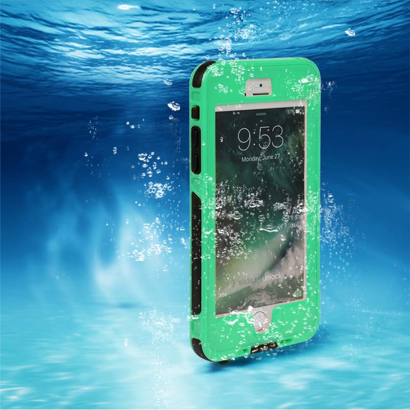 LJGelectro - Rugged Water-proof Hybrid Full Cover Case For iPhone 6 Plus